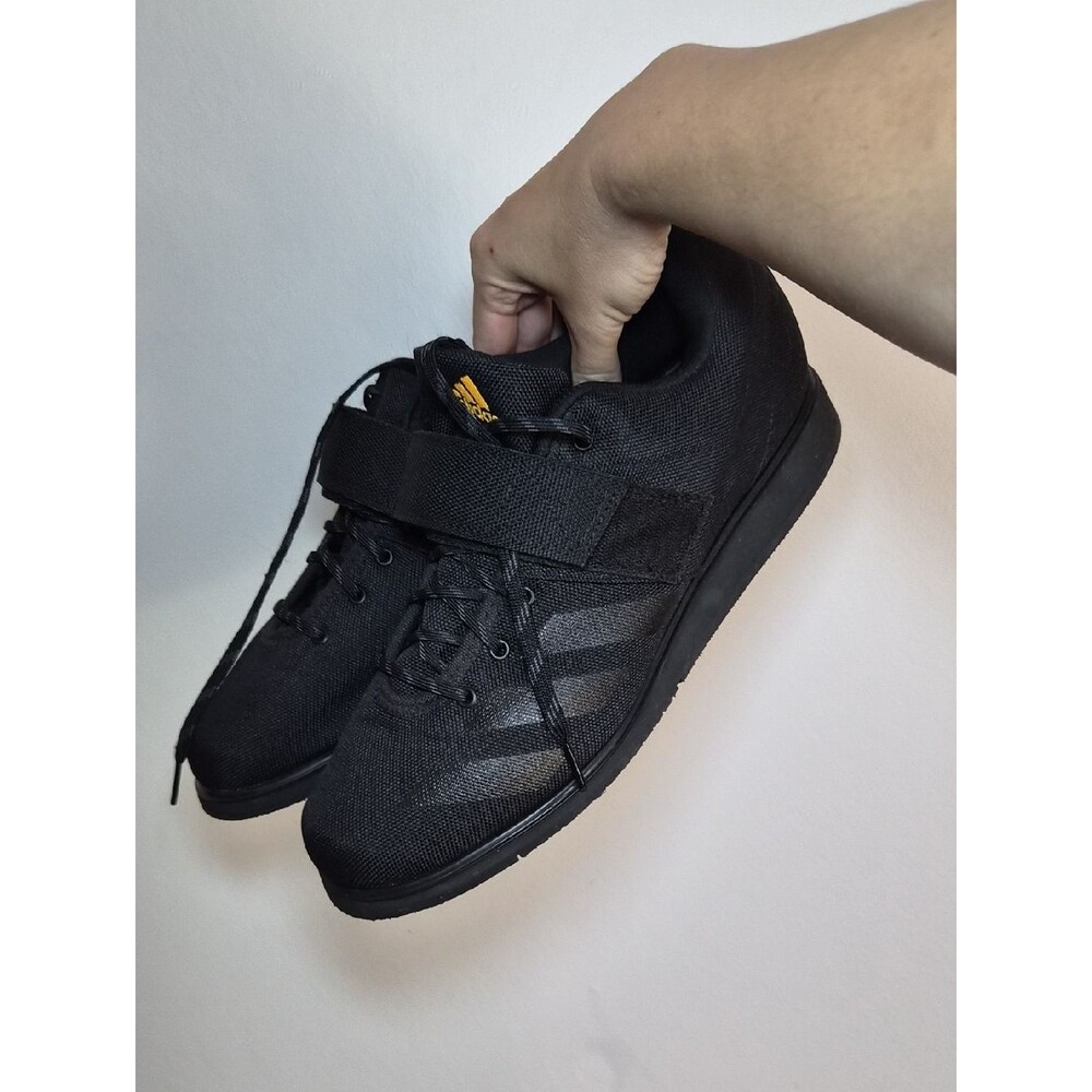 adidas Men's Black Athletic Training Shoes with Strap Powerlift 11 Weightlifting